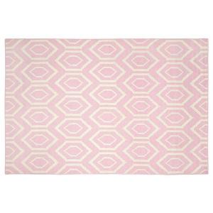 Плоский шестиугольный шерстяной ковер ручной работы Dhurries Safavieh, мультиколор, 92x153 см