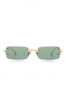 Солнцезащитные очки Taylor в прямоугольной оправе Linda Farrow, золотой
