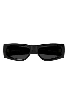 Солнцезащитные очки в прямоугольной оправе Saint Laurent Eyewear, черный