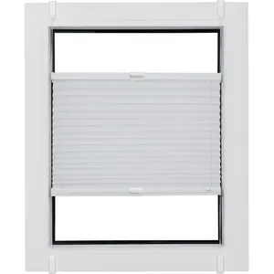 Солнцезащитная штора sunlines Plissee Budget Crepe с защитой от света, без сверления, устанавливается зажимом, гладкая. Sunlines, белый