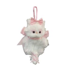 Милые плюшевые кошки с вращающимся механизмом, высота 15 см LALABABY, розовый