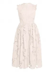 Платье миди без рукавов ERDEM, розовый