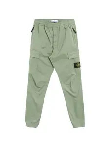 Карго-брюки с карманами Stone Island, зеленый