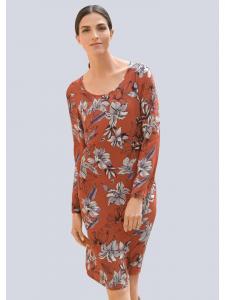 Alba Moda Платье с закатанными рукавами цвета ржавчины