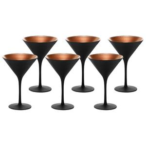 Бокалы для коктейлей Cocktailschalen Elements 240 мл, набор из 6 шт. Stölzle, Schwarz-Bronze
