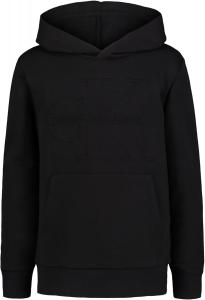 Толстовка с длинным рукавом Calvin Klein для мальчиков, флисовая толстовка с капюшоном, Embossed Logo Black