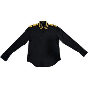 VERSACE Рубашка мужская Black Lapel Moderate