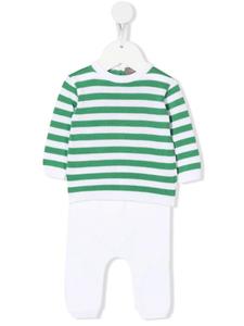 Little Bear пижама в полоску, зеленый