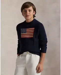 Свитер The Iconic Flag для старших мальчиков Polo Ralph Lauren, синий