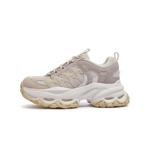 CAMEL Абразивоустойчивые дышащие низкие массивные кроссовки женские - светло-абрикосовый/бежевый/светло-серый, цвет Light Apricot/Beige/Light Gray