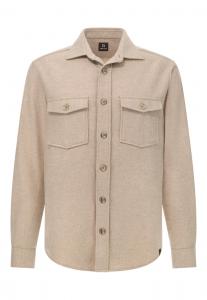 Рубашка на пуговицах классического кроя Boggi Milano, песочный