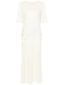 Платье-футболка макси с поясом LEMAIRE, желтый