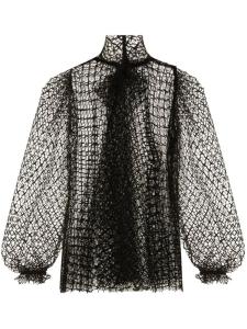Dolce & Gabbana прозрачная блузка, черный