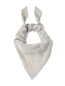 Brunello Cucinelli шарф с декором Monili, серый