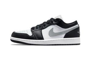 Jordan Баскетбольные кроссовки Air 1 Shadow Support Low Top Vintage Unisex Black White Silver