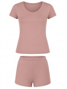 Vivisence Пижама '2055' в цвете приглушенный розовый