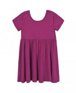 Платье с короткими рукавами и завитками для маленьких девочек Rainbow Sky Gerber, розовый