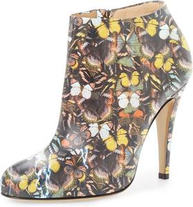 FSJ модные женские ботильоны на каблуке, модный миндальный носок, ботинки до щиколотки, удобная обувь, боковая молния, размер США 37-48, Butterfly