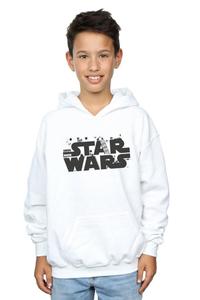 Минималистичная толстовка с логотипом Star Wars, белый