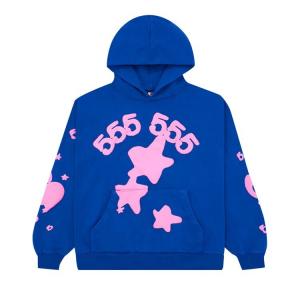 Худи Sp5der Beluga 'Blue', синий