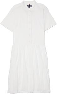 Женское платье Tommy Hilfiger Voile с короткими рукавами, Optic White Th