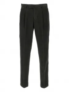 Плиссированные брюки PT Torino, черный
