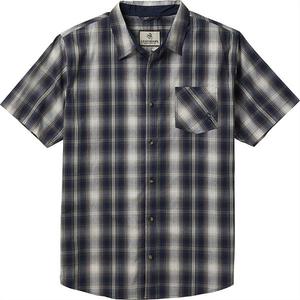 Мужская поплиновая рубашка с коротким рукавом Legendary Whitetails, Navy Outback Plaid