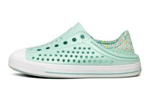 Skechers Kids Детские сандалии для подростков, нескользящие, износостойкие, дышащие, зеленые