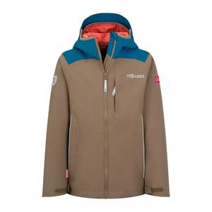 Мужской походный дождевик Trollkids, цвет ebenholzbraun/blau/orange