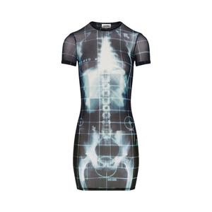 Платье Jean Paul Gaultier Short Squeletor Dress, Black/Navy/Light Blue