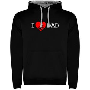 Худи Kruskis I Love Dad Two-Colour, черный