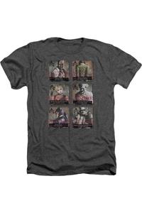 Batman Arkham City Arkham Lineup для взрослых Heather Tee / Футболка Gildan, цвет charcoal