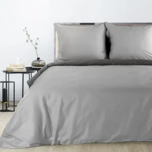 Комплект постельного белья DINA из стали, серебро, 160x200 см, комплект из 3 предметов: с 2 наволочками 70x80 см Eurofirany