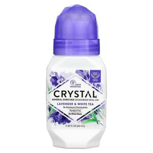 Crystal Body Deodorant Натуральный роликовый дезодорант лаванда и белый чай 2,25 ж. унц. (66 мл)