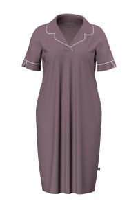 Ulla Popken Ночная сорочка в крапчатом пурпуре