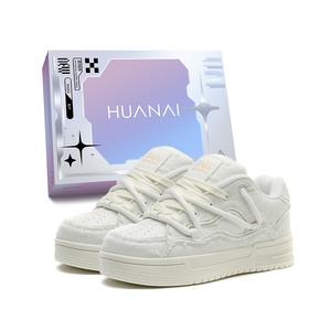 HUANAI Износостойкие скейтерские кроссовки унисекс белые, цвет White