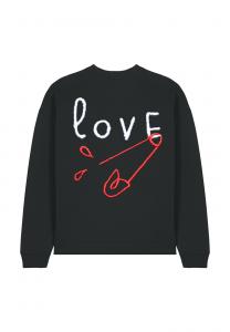 Толстовка LOVEBROD BACK PRINT UNISEX HEAVYWEIGHT Mira Paris, черный