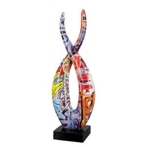 Декоративная скульптура GILDE Flame Street Art, многоцветный