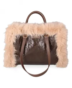 Стильная сумка из Флоренции My Best Bags, коричневый