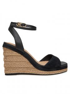 Эспадрильи Leather & Suede High Wedge Espad FW0FW08803 Tommy Hilfiger, черный