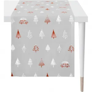 Скатерть 5825 Apelt, серый/красный