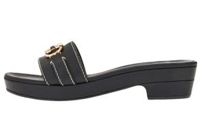 Шлепанцы Ferragamo Gancini женские, черный