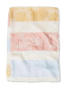 Шарф в полоску с цветочным узором TWINSET, розовый