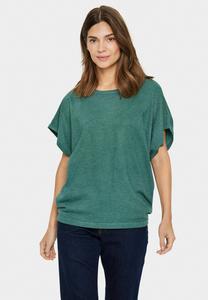 Футболка Saint Tropez MILASZ R-N SS, Sagebrush Green Melange/Green