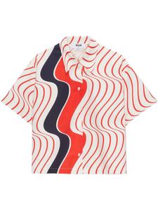 Рубашка с принтом MSGM, белый