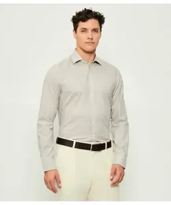 Мини-Рубашка с вырезом Slim fit Oscar Jacobson, бежевый