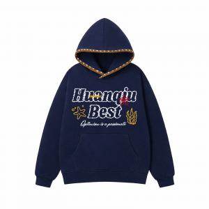 Толстовка Unisex Hooded Moderate Heavyweight HUANQIU, темно-синий