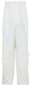 Брюки-трансформеры Ferragamo на молнии, белые