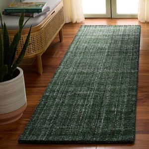 Ковер SAFAVIEH, 69 x 244 см, Abstract Collection, Green, ручной работы, идеально для гостиной, коридора, прихожей, холла, спальни (ABT151C)