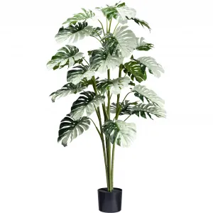 Creativ green Искусственное комнатное растение «Monstera Variegata Halfmoon» с исключительной листвой, зеленый
